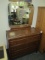 Vintage Dresser with Mirror - 67x40x18 - Will not be shipped -con 634