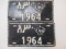 Vintage Auto License Plate Set - con 317