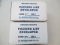 Two Boxes - Unopened Packing List Envelopes - con 583