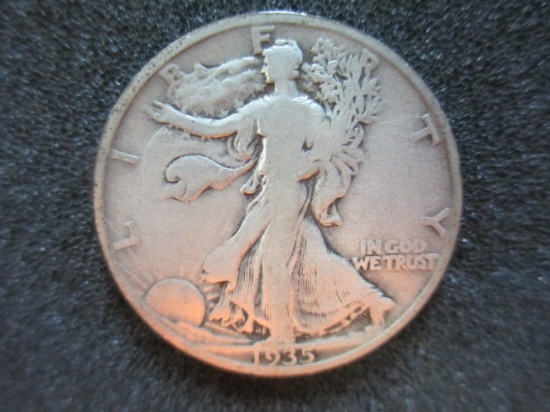1935 Walking Liberty Half Dollar - con 200