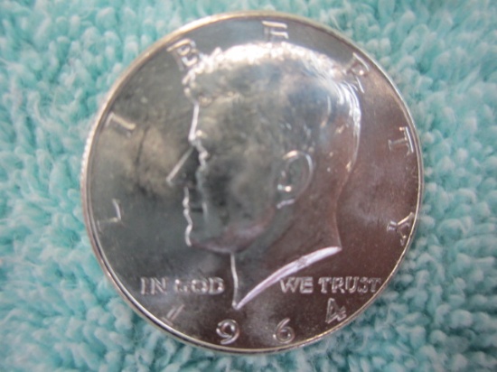 1964 90% silver Kennedy Half Dollar  con 346