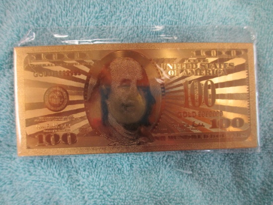 24K Gold Plated Bank Note Set - con 346
