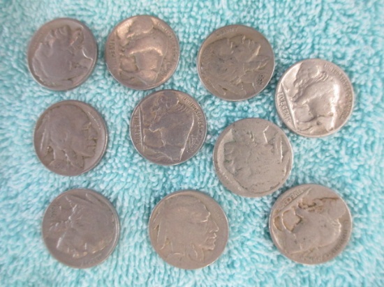 Buffalo Nickels - Various  Date - con 346