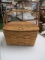 longaberger Picnic Basket with Mel Mac Dishes - Will not be shipped - con 686