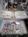Three Containers of Scrapbooking Supplies - Will not be shipped - con 672