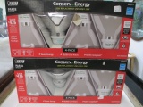 Eight Pack - Weatherproof Indoor/Outdoor Flood Light -- Will not be shipped - con 576