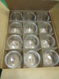 Three Cases - 36 Total Clear Candles Holders - Will not be shipped - con 317