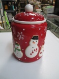 Vintage Hallmark Snowman Cookie Jar -- Will not be shipped - con 672