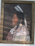 Native American - Bryce Barker - 27x21 - Will not be shipped - con 692