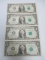 1988 Un Cut UNC One Dollar Notes - con 346