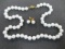 8mm White Aloya Shell  Necklace and Earring Set - con 346