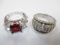 Two Fashion Rings - Size 7 and 7.75 - con 447
