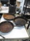 Two Wagner Cast-Iron Skillets and One Other - Will not be shipped - con 317