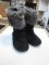 Women's Black Winter Boots  - Size M - con 476