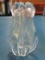Orrefors Crystal Vase 7 inch tall con 3