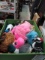 Box of Stuffed Animals - Most with Tags - con 672