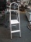 White Metal Two step Ladder - Will not be shipped - con 476