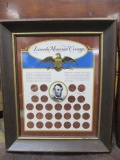Lincoln Memorial Coin Collection - Framed - con 346
