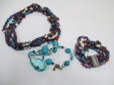 Turquoise and Amethyst Jewelry - con 668