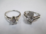 Two .925 Silver Rings - con 668