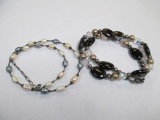 .925 Silver, Stone and Pearl Necklaces - 16