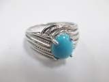 Sterling Silver Ring - Size 8 - con 447