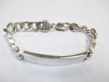 Sterling Silver ID Bracelet - Not Engraved - con 447