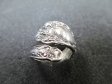 Sterling Silver Spoon Ring - Adjustable - con 447