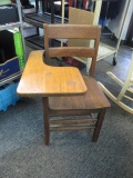Antique Oak School Desk Will Not Be Shipped con 672