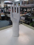 Porcelain Glove Display 14 inches tall Will Not Be Shipped con 672