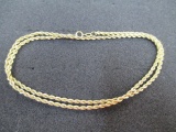 19 inch Sterling Necklace con 686