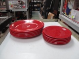 10pcs - Fiesta Ware - 5 Plates, 5 Salad - Will not be shipped - con 757