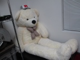 Joy Foy White Stuffed Bear - 5ft - Will not be shipped - con 317