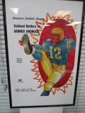 Vintage Raiders VS  Broncos Poster - Will not be shipped - con 346
