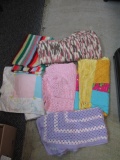 Six Quilt and Knitted Baby Blankets - con 757