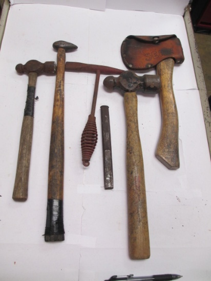 Assorted Hammers and Hatchet - Will not be shipped - con 757