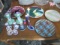 Lot of Plates and Candle Holders and more