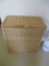 Wicker Clothes Hamper two compartment 27x26x13 inches