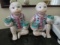 Two Asian Monkeys Porcelain