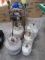 5 Propane Tanks and Cooker base