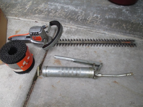 Lot of Misc tools and more including hedge trimmer