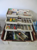 Tackle Box Loaded w/ Tackle and Reels and Plugs and more