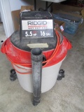 Ridgid 5.5 HP 16 Gallon Shop Vac no hose works