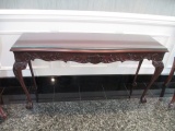 Hall Table with Glass Protective Top 28x53x 18 inches
