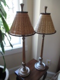 Pair of Table Lamps 32 inches tall