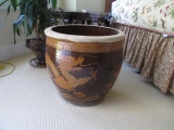 Dragon Flower Pot approx 12 inches tall