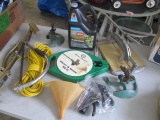 Garden Hose, Sprinklers, Rope, Tools and more