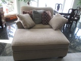 Oversize Chair and Ottoman w/pillows