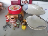 Misc Decor Pot Holder, Cheese Platter set Shell design bown and more