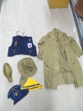 Vintage Cub Scout Uniforms With Badges and Pins